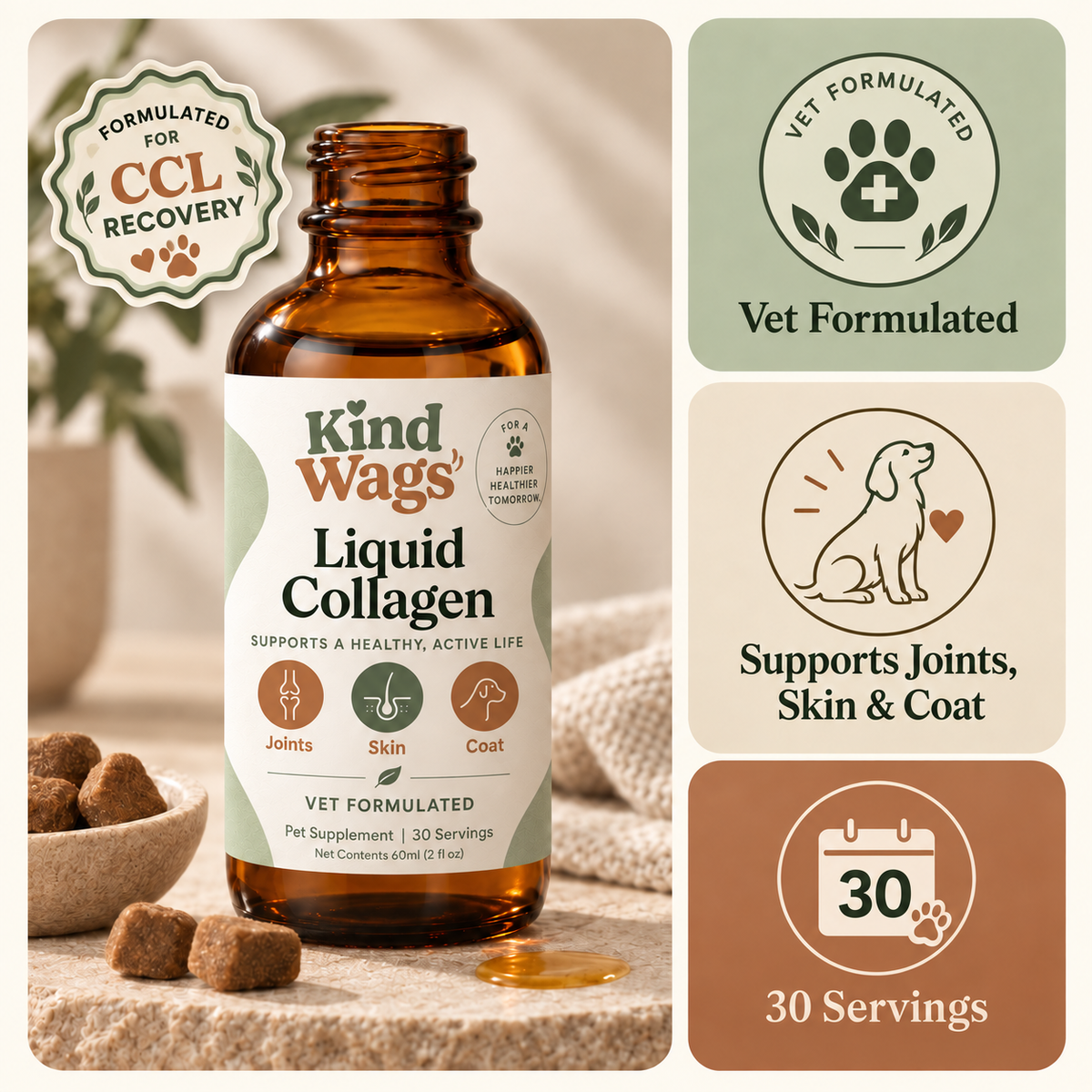 Kind Wags Premium Liquid Collagen